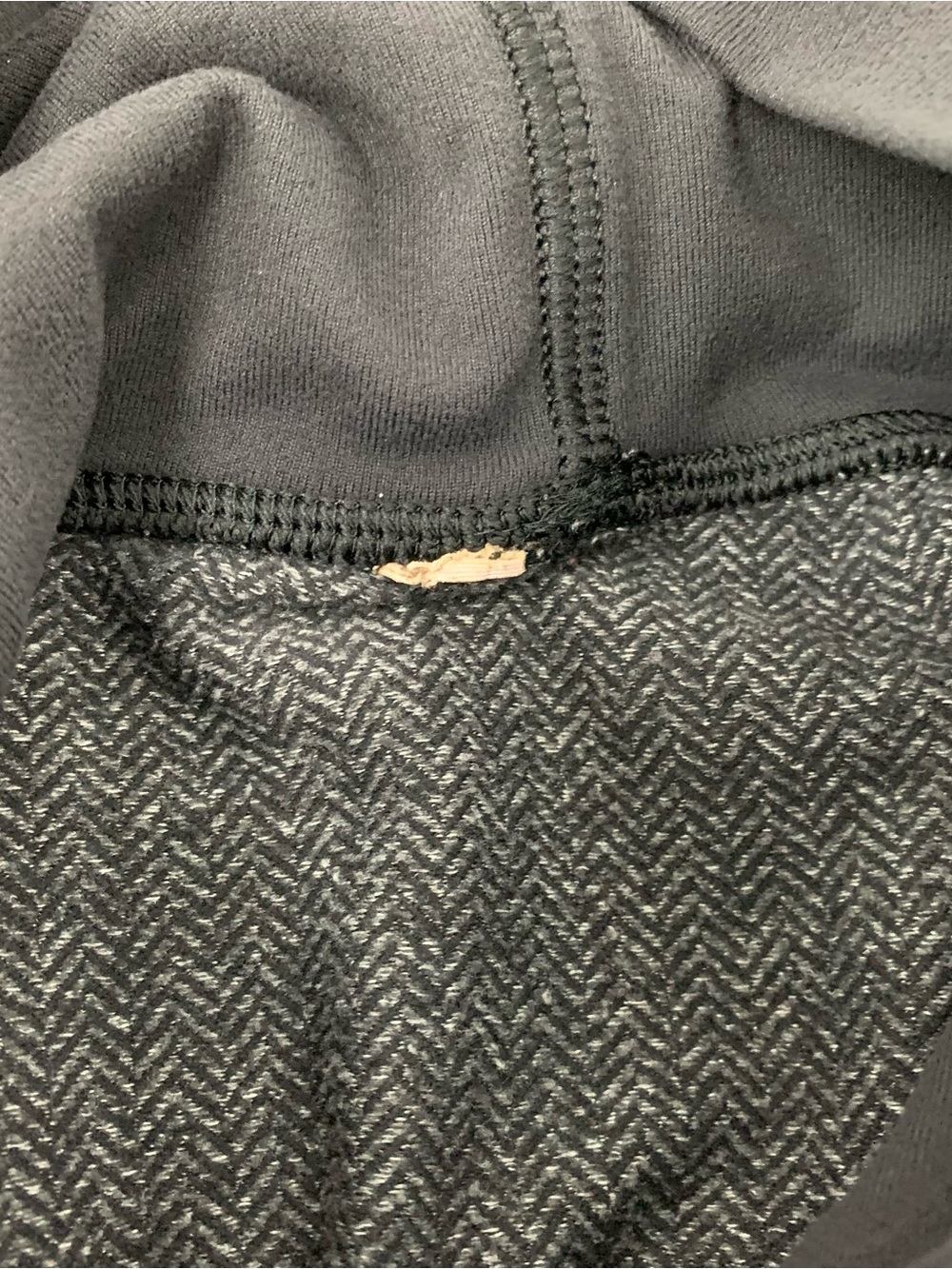Lululemon Think Fast Hoodie Sz 6 Pullover Hoodie Heathered Herringbone Black - Picture 8 of 12